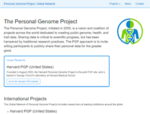 Tablet Screenshot of personalgenomes.org